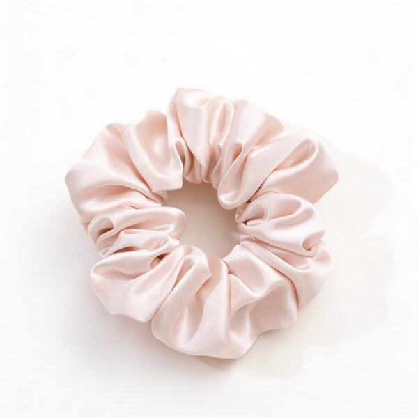 Sakura Pink Silk Hair Tie – 30 Momme 4cm Wide Premium Hair Accessory for Gentle Hold & Hair Protection